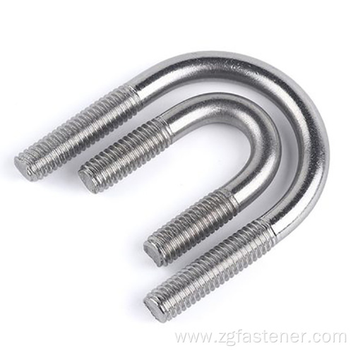 DIN3570 u shape carbon steel bolt stainless steel bolts customized u bolt pipe bend clamp